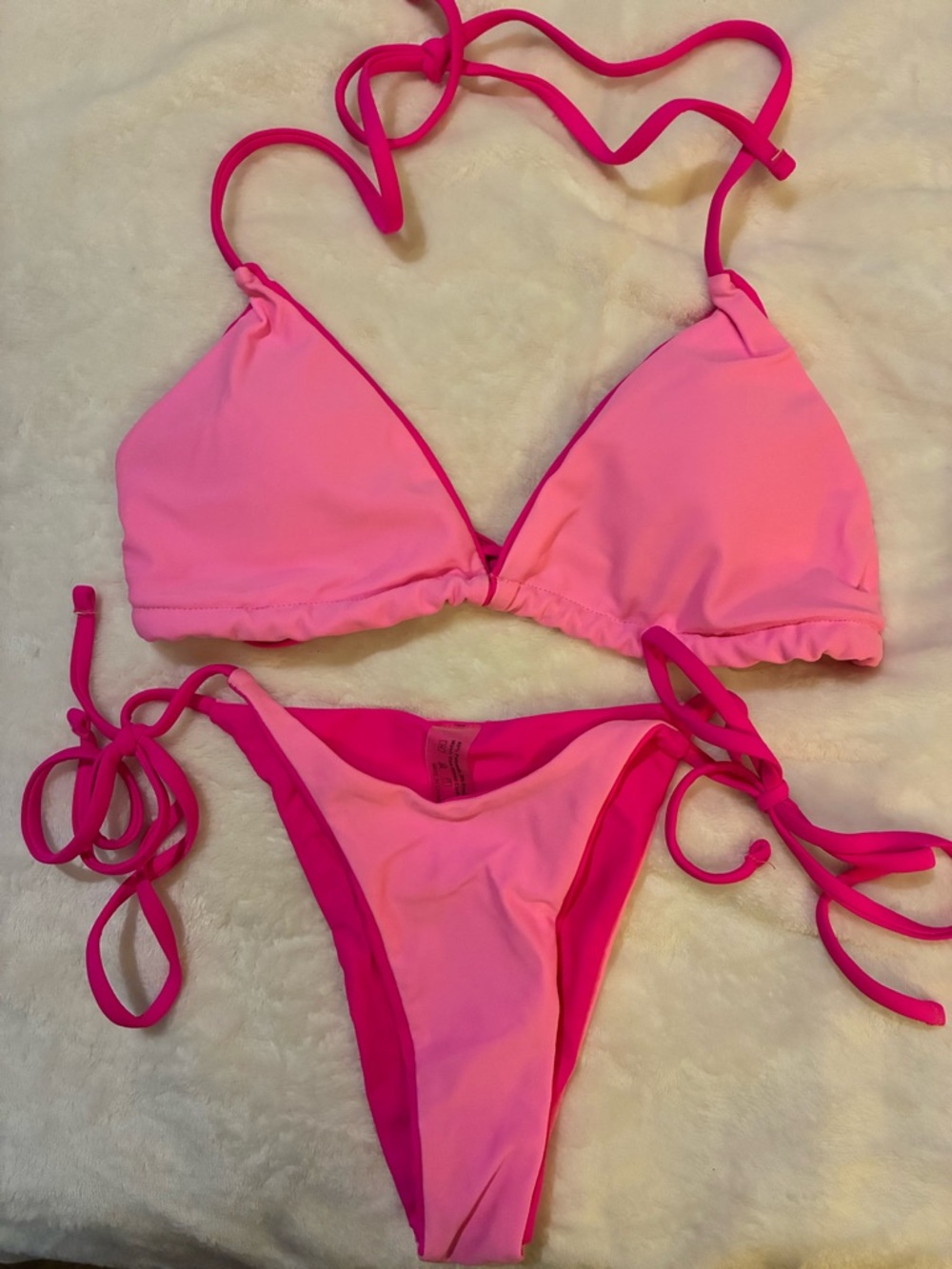2 Tone Pink Bikini